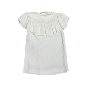 miu miu white frill top